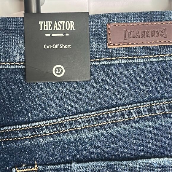 Blank NYC Astor Cut-Off Distressed Jean Shorts - NWT - SZ 27 - Picture 5 of 6